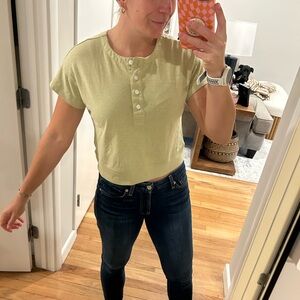 Madewell Light Green Top